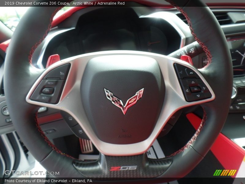 Arctic White / Adrenaline Red 2019 Chevrolet Corvette Z06 Coupe