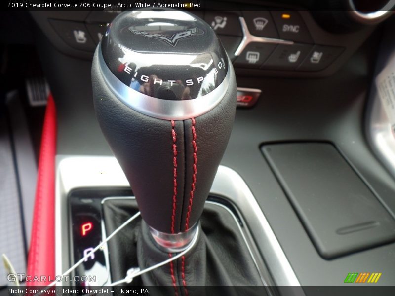 Arctic White / Adrenaline Red 2019 Chevrolet Corvette Z06 Coupe