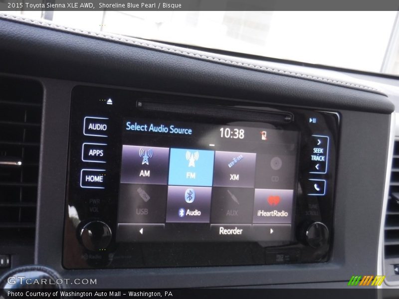 Shoreline Blue Pearl / Bisque 2015 Toyota Sienna XLE AWD