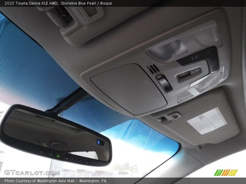 Shoreline Blue Pearl / Bisque 2015 Toyota Sienna XLE AWD