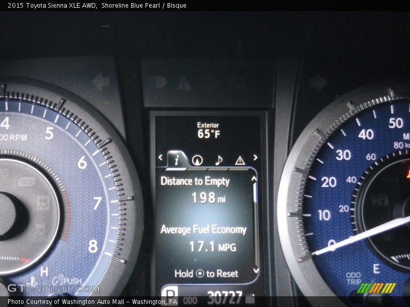 Shoreline Blue Pearl / Bisque 2015 Toyota Sienna XLE AWD