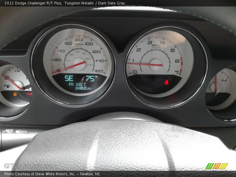 Tungsten Metallic / Dark Slate Gray 2012 Dodge Challenger R/T Plus