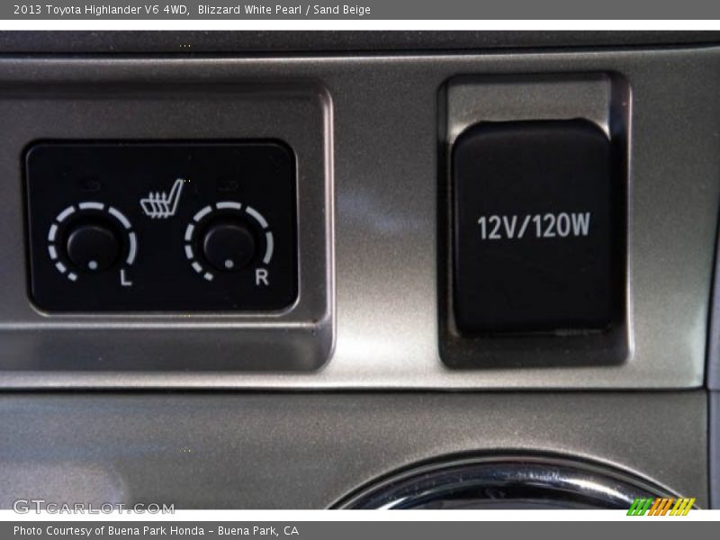 Blizzard White Pearl / Sand Beige 2013 Toyota Highlander V6 4WD