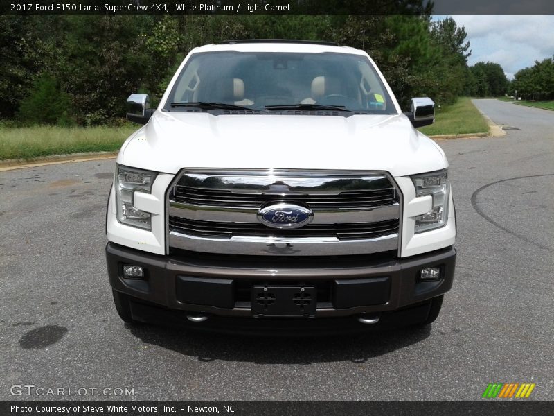 White Platinum / Light Camel 2017 Ford F150 Lariat SuperCrew 4X4