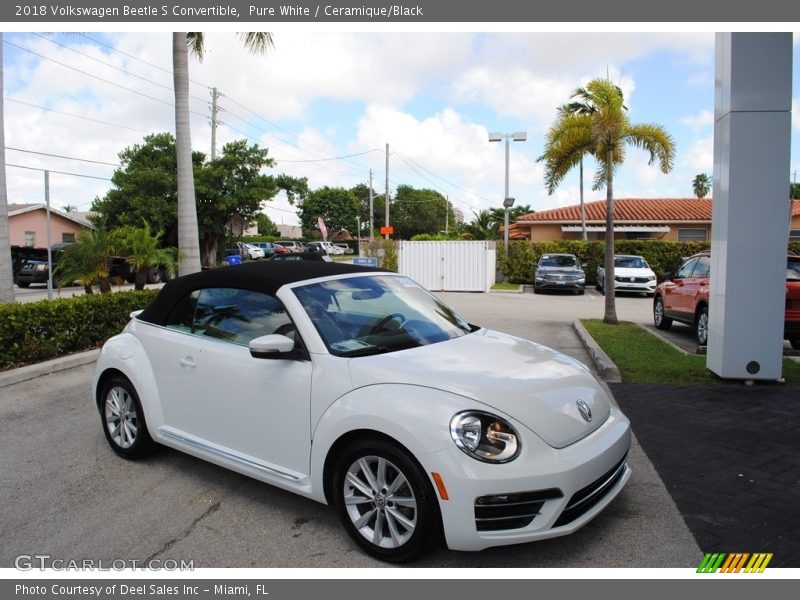 Pure White / Ceramique/Black 2018 Volkswagen Beetle S Convertible