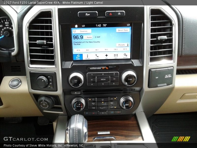 White Platinum / Light Camel 2017 Ford F150 Lariat SuperCrew 4X4
