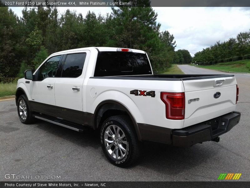 White Platinum / Light Camel 2017 Ford F150 Lariat SuperCrew 4X4