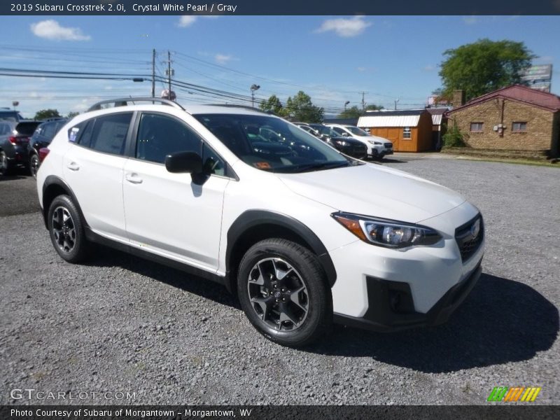 Crystal White Pearl / Gray 2019 Subaru Crosstrek 2.0i