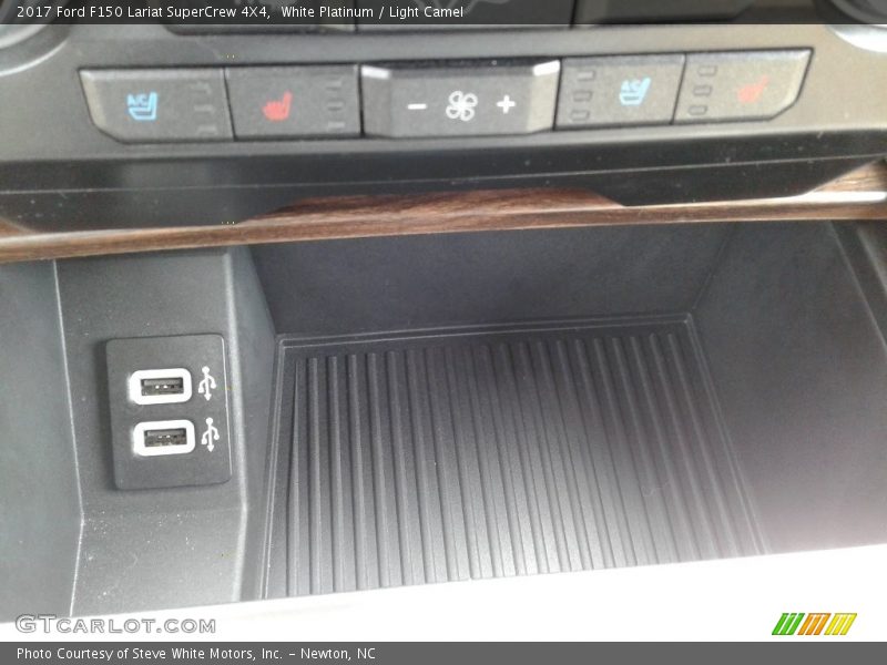 White Platinum / Light Camel 2017 Ford F150 Lariat SuperCrew 4X4