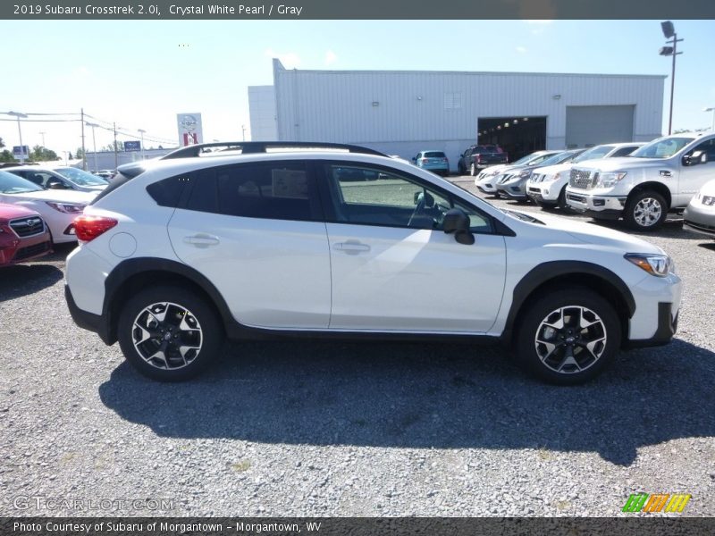 Crystal White Pearl / Gray 2019 Subaru Crosstrek 2.0i