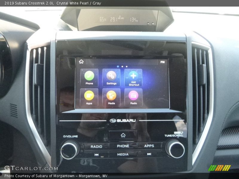 Crystal White Pearl / Gray 2019 Subaru Crosstrek 2.0i