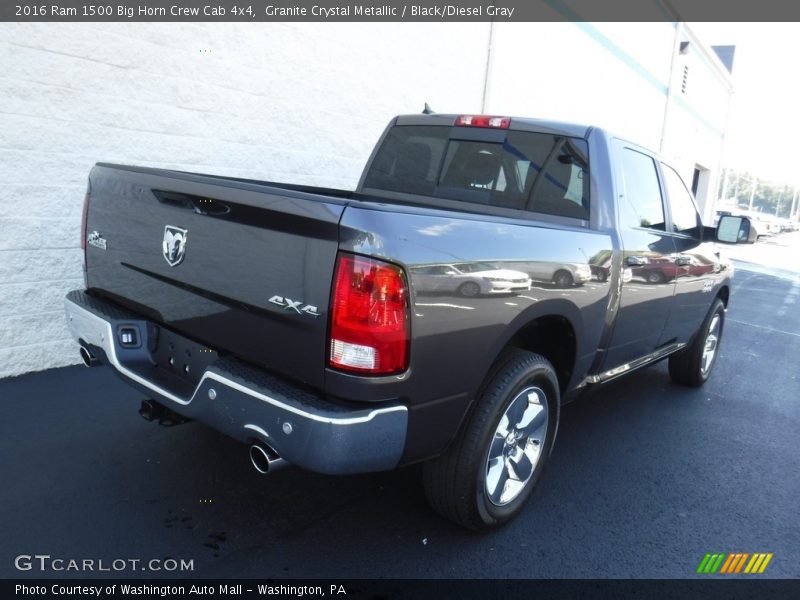 Granite Crystal Metallic / Black/Diesel Gray 2016 Ram 1500 Big Horn Crew Cab 4x4