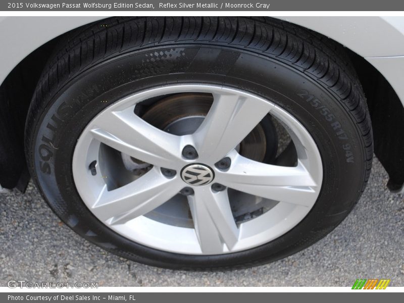 Reflex Silver Metallic / Moonrock Gray 2015 Volkswagen Passat Wolfsburg Edition Sedan