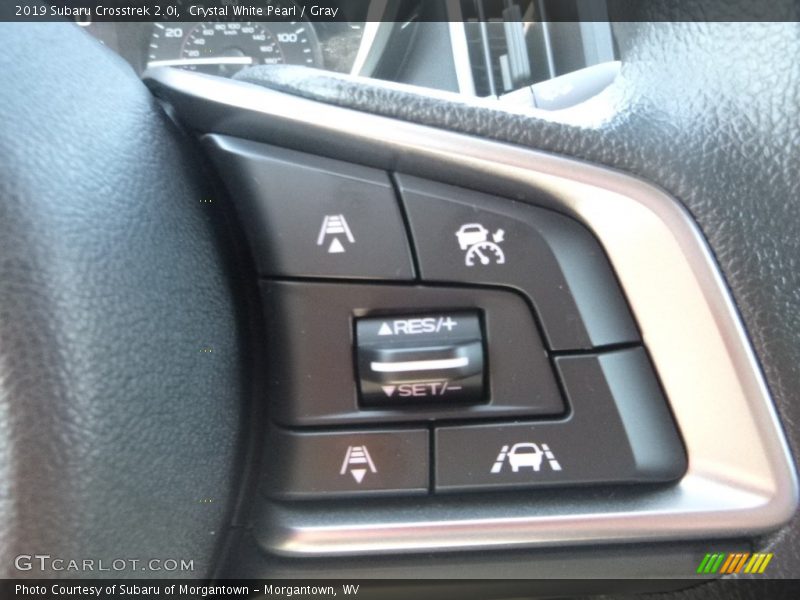 Crystal White Pearl / Gray 2019 Subaru Crosstrek 2.0i