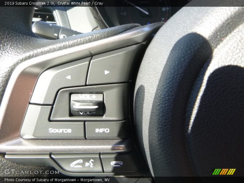 Crystal White Pearl / Gray 2019 Subaru Crosstrek 2.0i