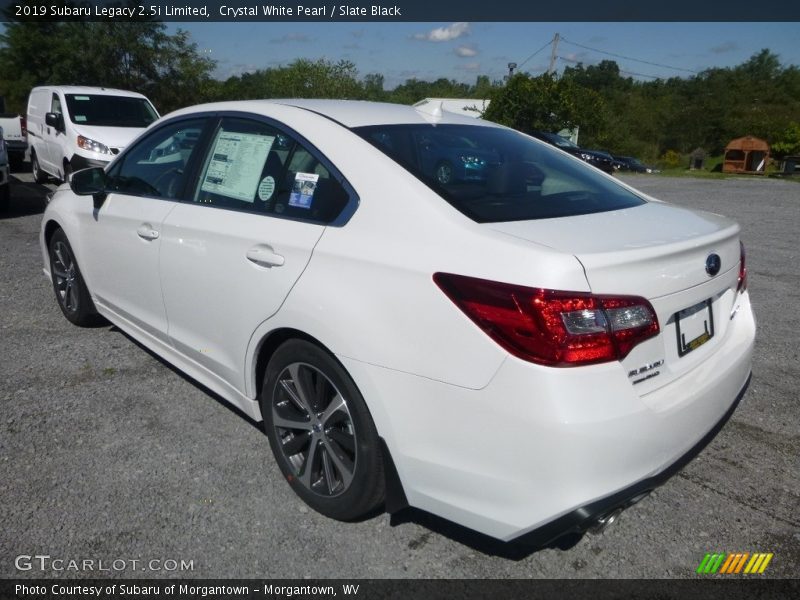 Crystal White Pearl / Slate Black 2019 Subaru Legacy 2.5i Limited