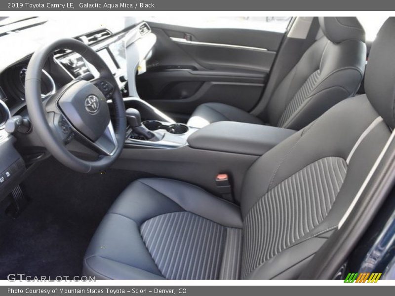 Galactic Aqua Mica / Black 2019 Toyota Camry LE