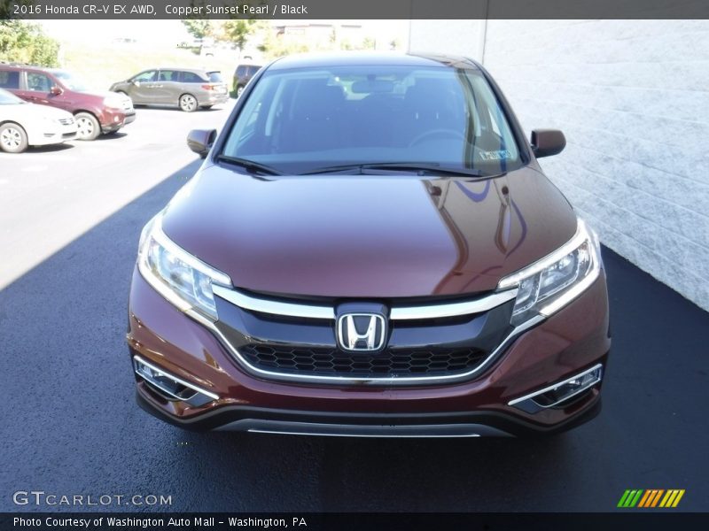 Copper Sunset Pearl / Black 2016 Honda CR-V EX AWD