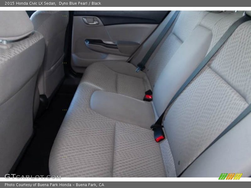 Dyno Blue Pearl / Black 2015 Honda Civic LX Sedan
