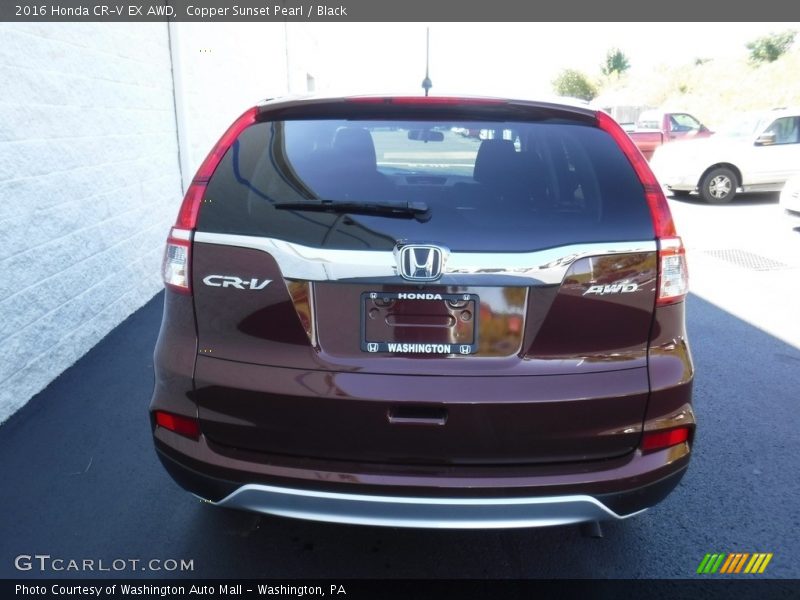 Copper Sunset Pearl / Black 2016 Honda CR-V EX AWD