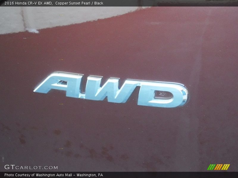 Copper Sunset Pearl / Black 2016 Honda CR-V EX AWD