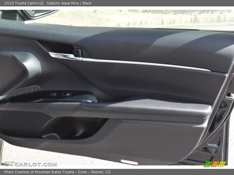 Galactic Aqua Mica / Black 2019 Toyota Camry LE