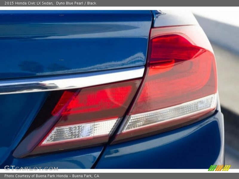 Dyno Blue Pearl / Black 2015 Honda Civic LX Sedan