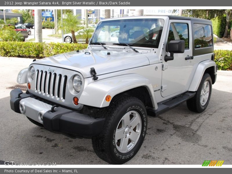 Bright Silver Metallic / Black/Dark Saddle 2012 Jeep Wrangler Sahara 4x4