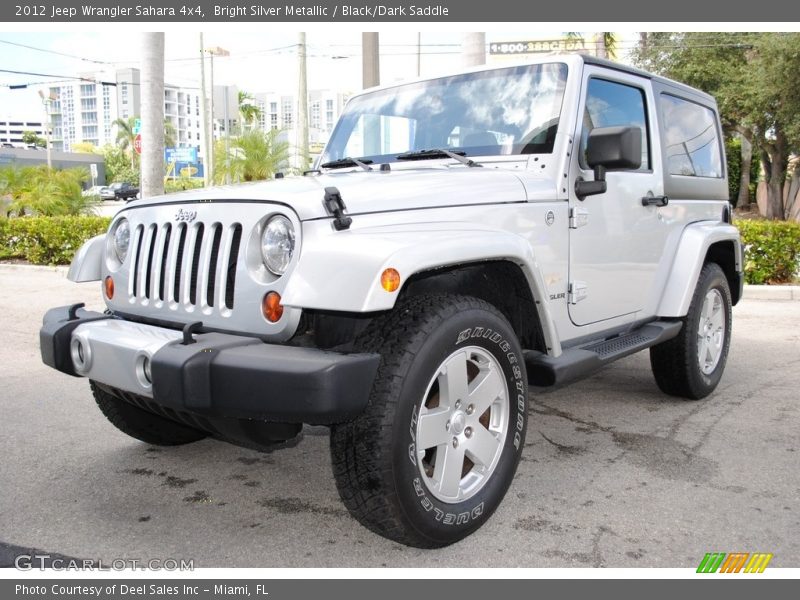 Bright Silver Metallic / Black/Dark Saddle 2012 Jeep Wrangler Sahara 4x4