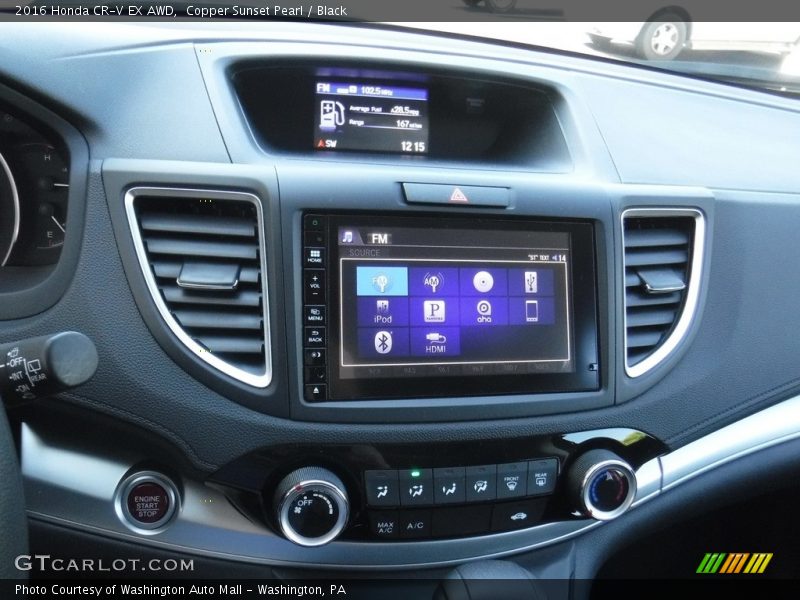 Copper Sunset Pearl / Black 2016 Honda CR-V EX AWD