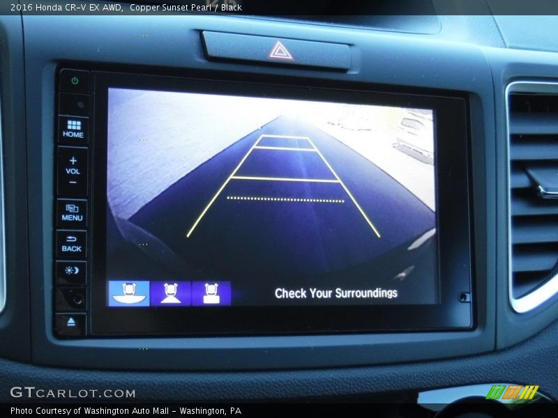 Copper Sunset Pearl / Black 2016 Honda CR-V EX AWD