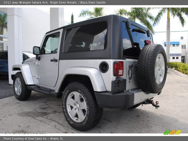 Bright Silver Metallic / Black/Dark Saddle 2012 Jeep Wrangler Sahara 4x4