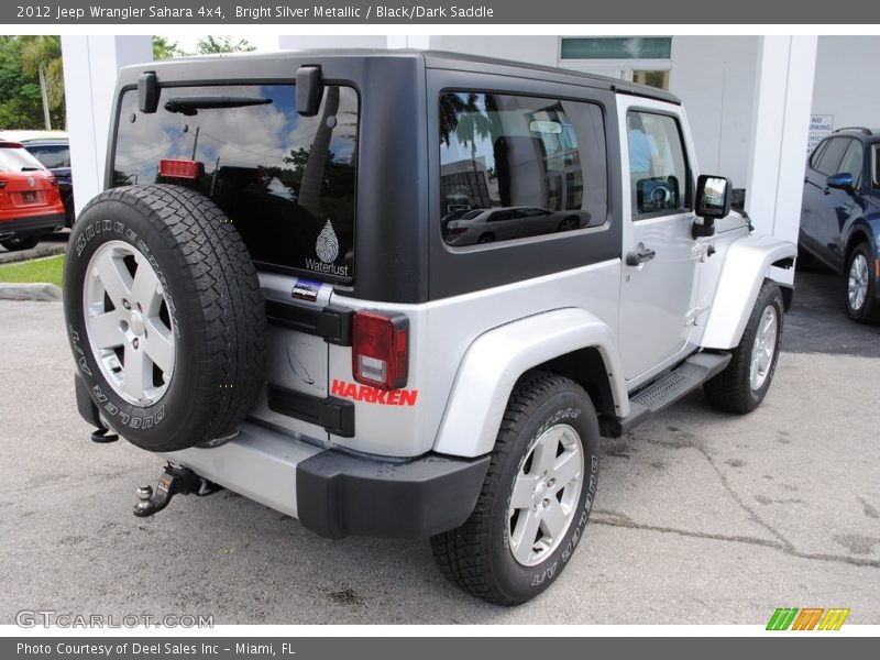 Bright Silver Metallic / Black/Dark Saddle 2012 Jeep Wrangler Sahara 4x4