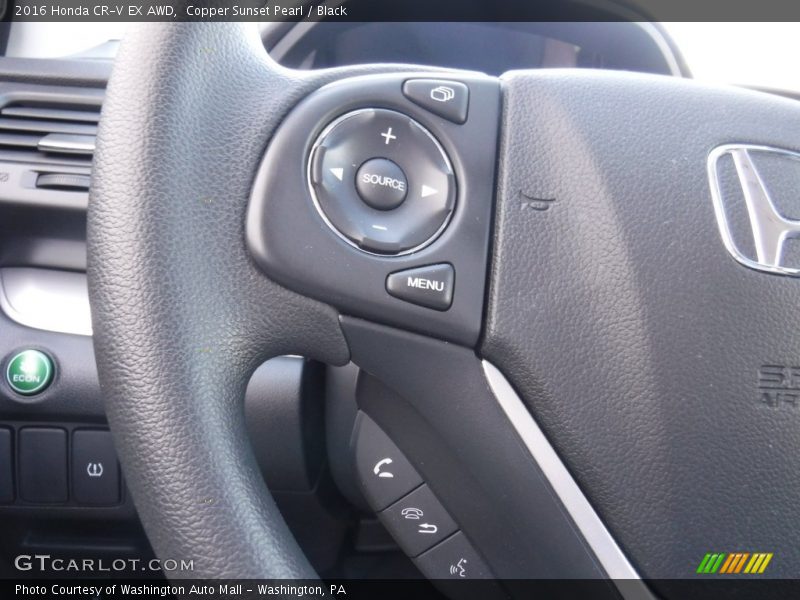Copper Sunset Pearl / Black 2016 Honda CR-V EX AWD