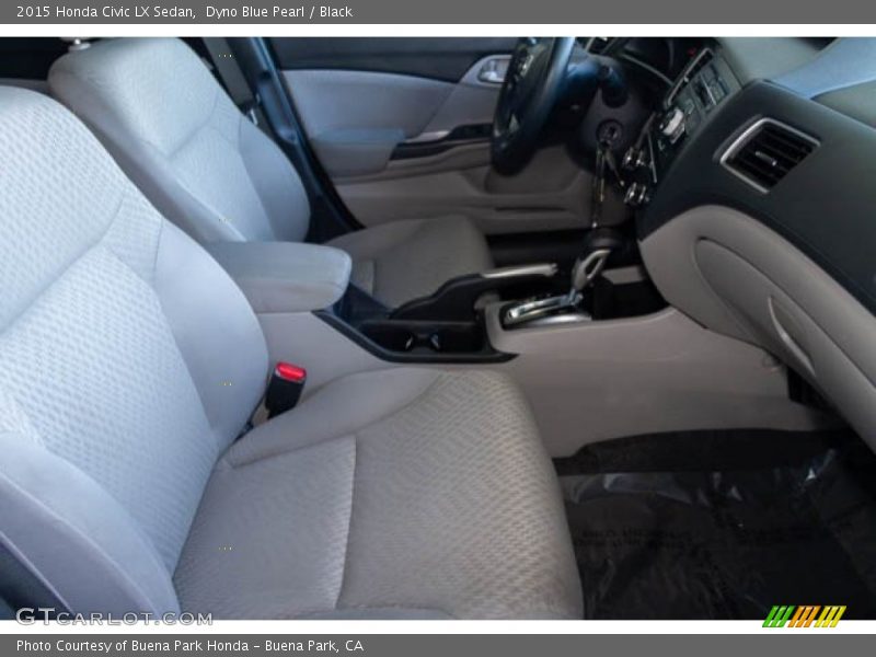 Dyno Blue Pearl / Black 2015 Honda Civic LX Sedan