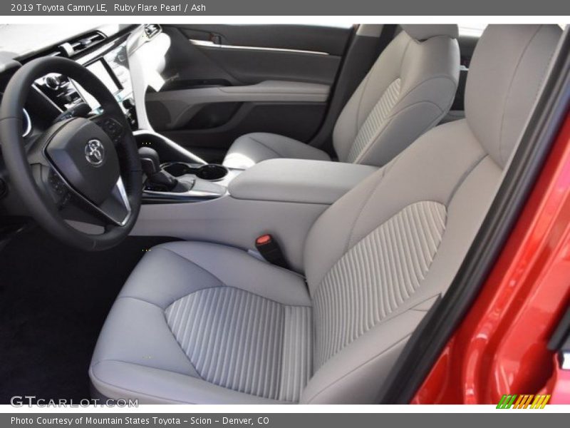 Front Seat of 2019 Camry LE