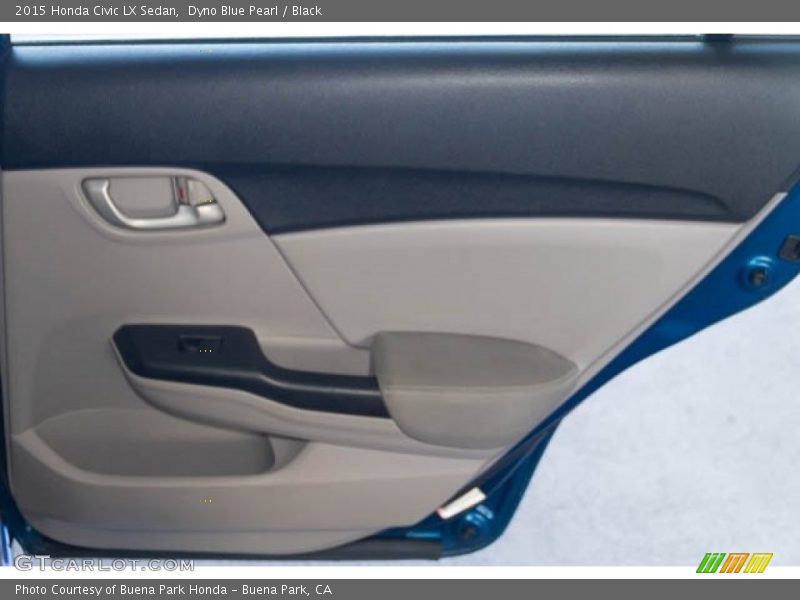 Dyno Blue Pearl / Black 2015 Honda Civic LX Sedan