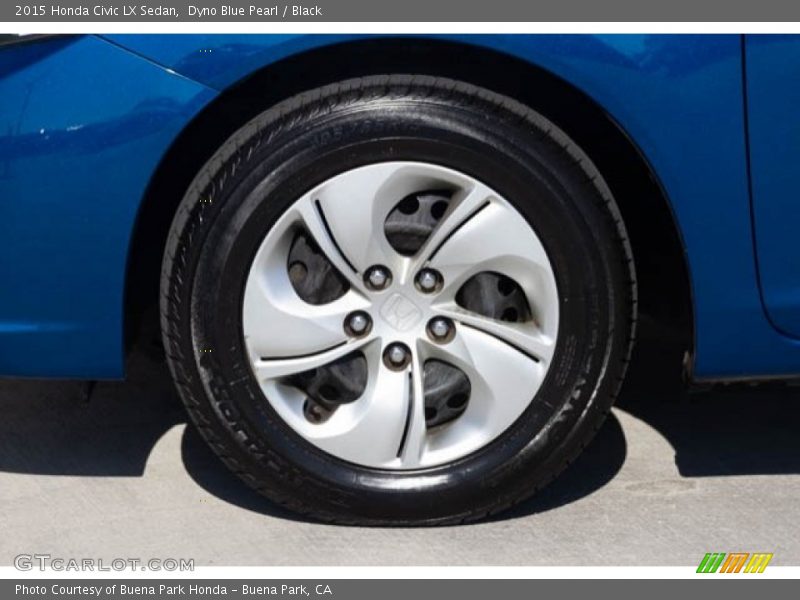 Dyno Blue Pearl / Black 2015 Honda Civic LX Sedan