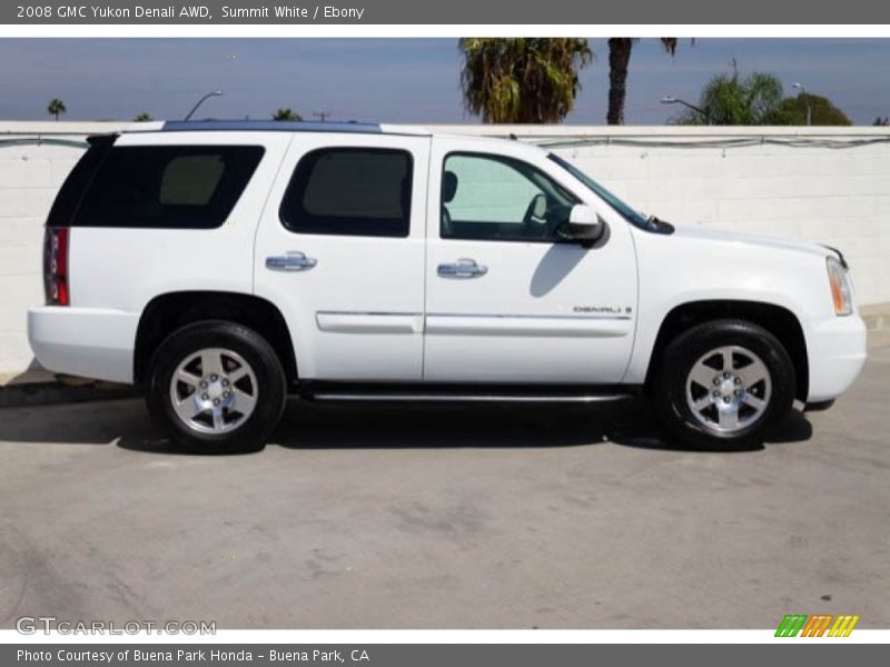 Summit White / Ebony 2008 GMC Yukon Denali AWD