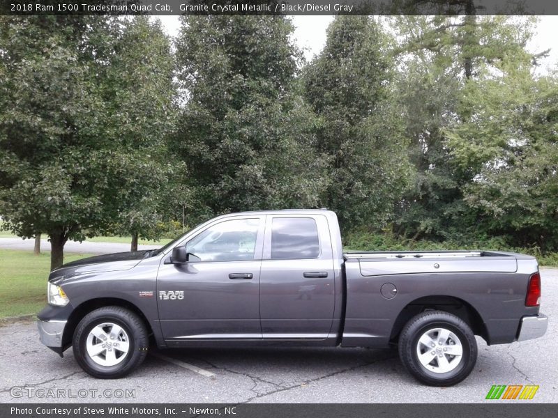 Granite Crystal Metallic / Black/Diesel Gray 2018 Ram 1500 Tradesman Quad Cab