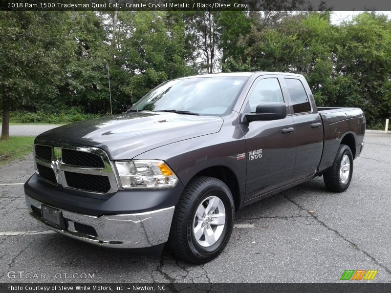Granite Crystal Metallic / Black/Diesel Gray 2018 Ram 1500 Tradesman Quad Cab