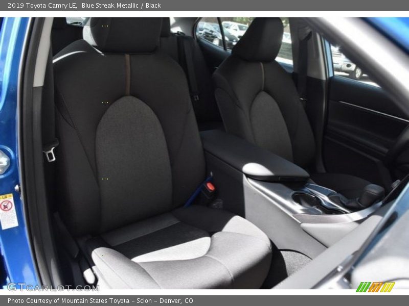 Blue Streak Metallic / Black 2019 Toyota Camry LE