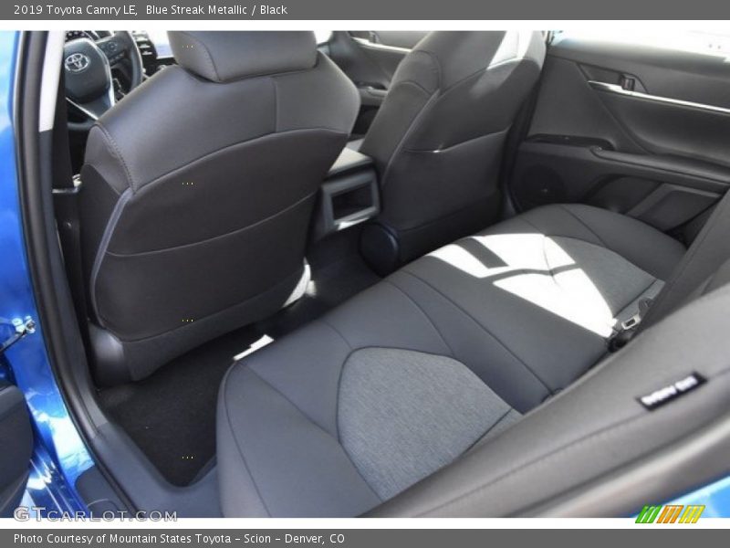 Blue Streak Metallic / Black 2019 Toyota Camry LE