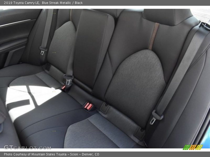 Blue Streak Metallic / Black 2019 Toyota Camry LE