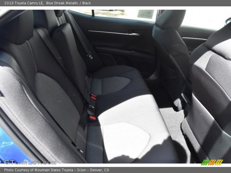 Blue Streak Metallic / Black 2019 Toyota Camry LE