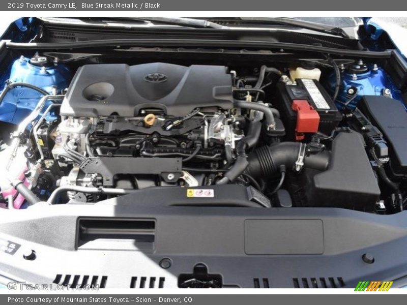 Blue Streak Metallic / Black 2019 Toyota Camry LE