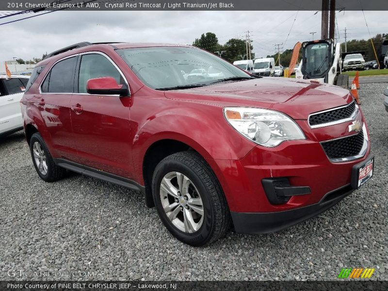 Crystal Red Tintcoat / Light Titanium/Jet Black 2014 Chevrolet Equinox LT AWD