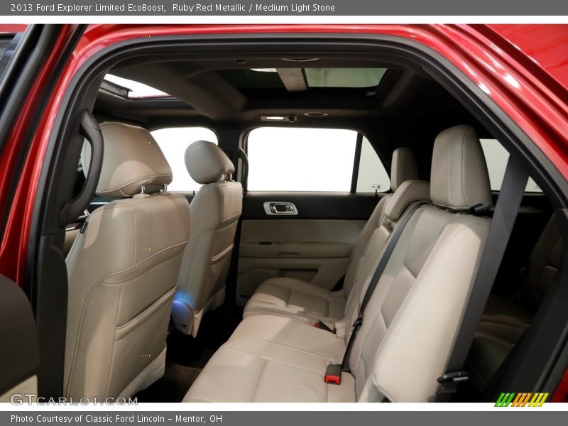 Ruby Red Metallic / Medium Light Stone 2013 Ford Explorer Limited EcoBoost