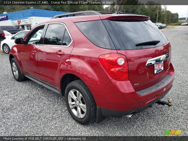 Crystal Red Tintcoat / Light Titanium/Jet Black 2014 Chevrolet Equinox LT AWD