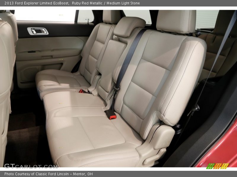 Ruby Red Metallic / Medium Light Stone 2013 Ford Explorer Limited EcoBoost